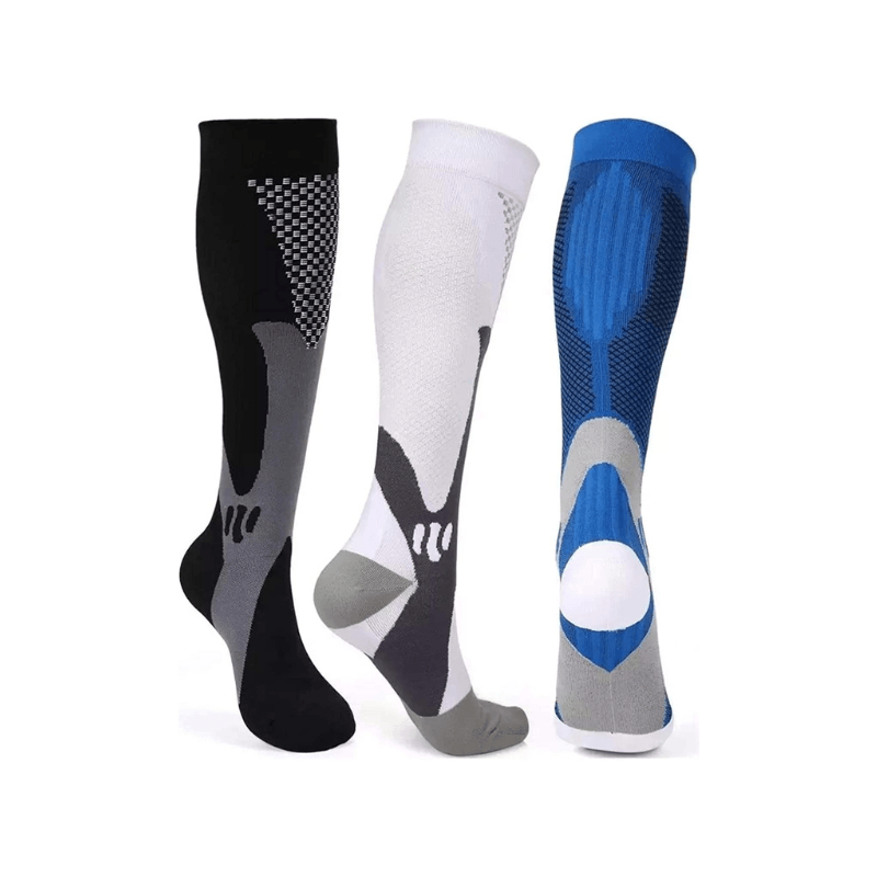 Running Compression Stockings 20-30 Mmhg Sports Socks 6 Pairs-Plantar Socks