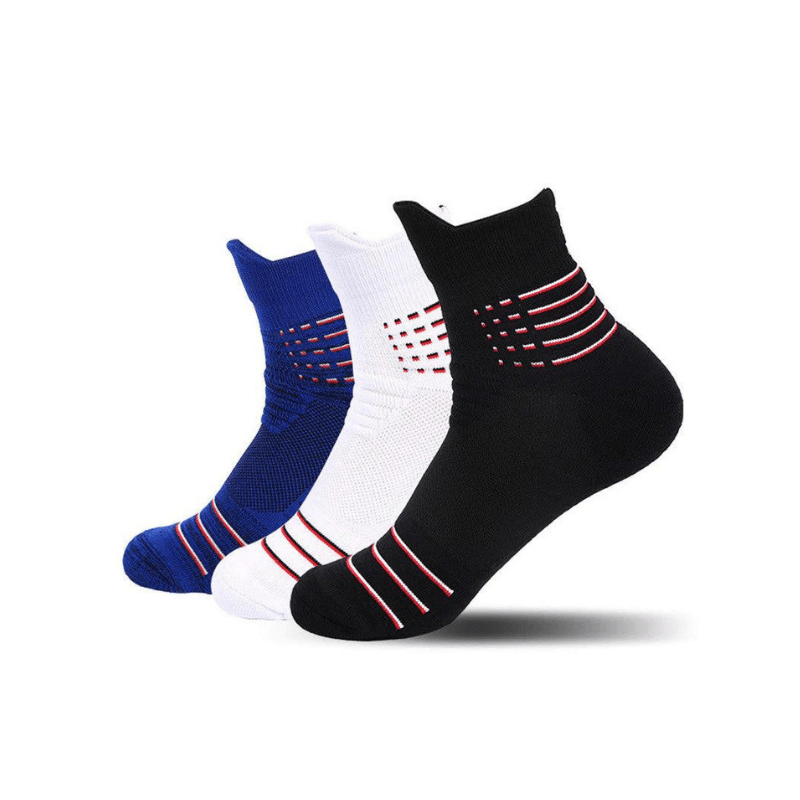3 Pairs Compression Sports Socks For Men-Plantar Socks