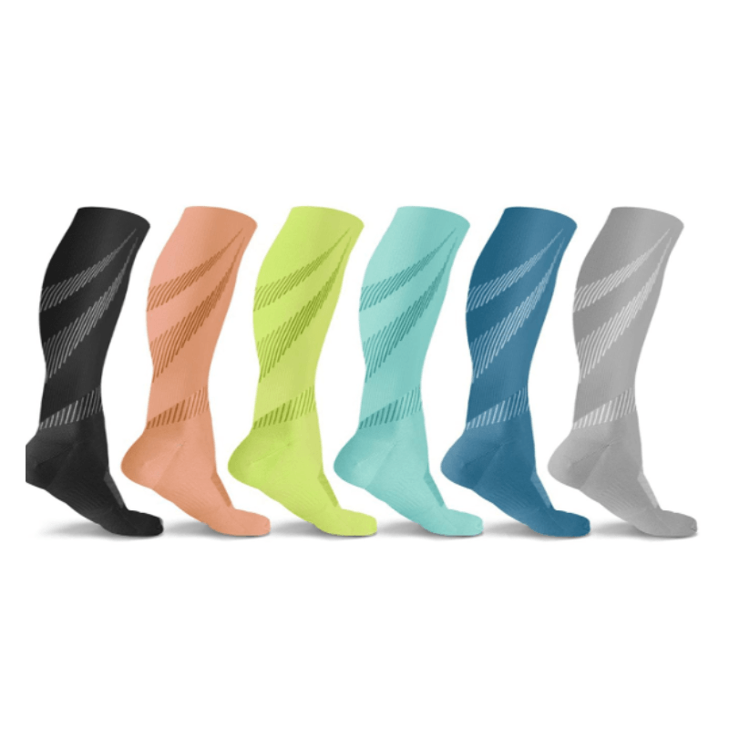 Lightweight Compression Socks - 6 Pairs-Plantar Socks