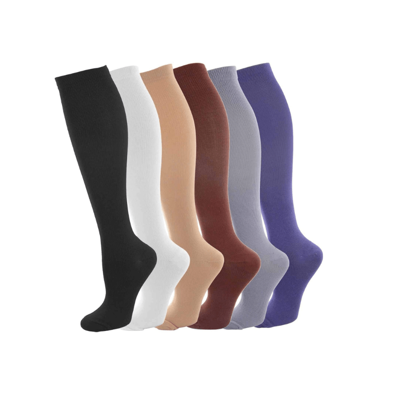 Sports Compression Socks Knee High 7 Pack-Plantar Socks