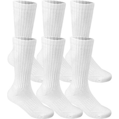 Cushioned Crew Performance Toe Socks Pack Of 6-Plantar Socks