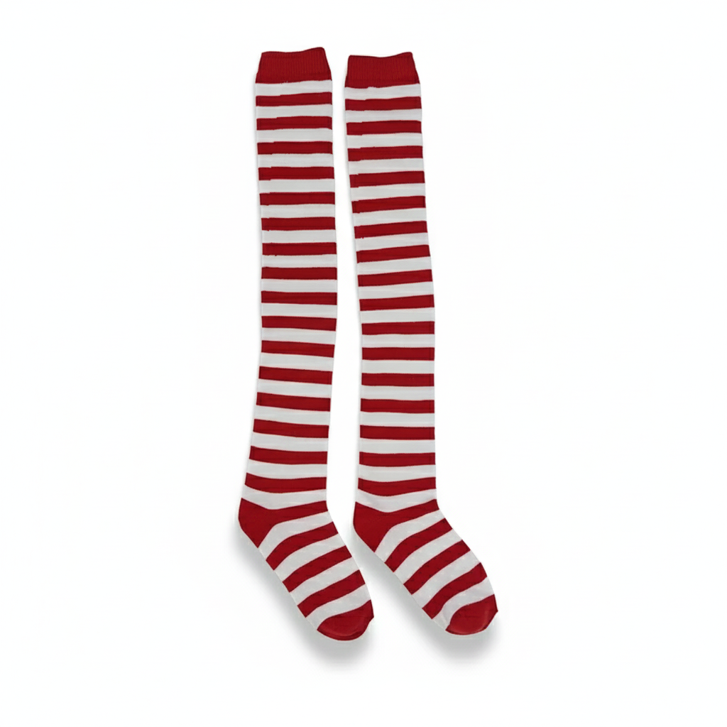 Doll Style Striped Socks for Women For Parties And Costumes