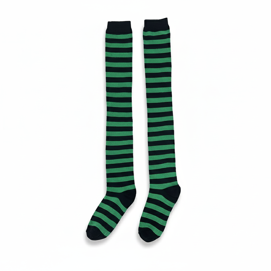 Doll Style Striped Socks for Women For Parties And Costumes