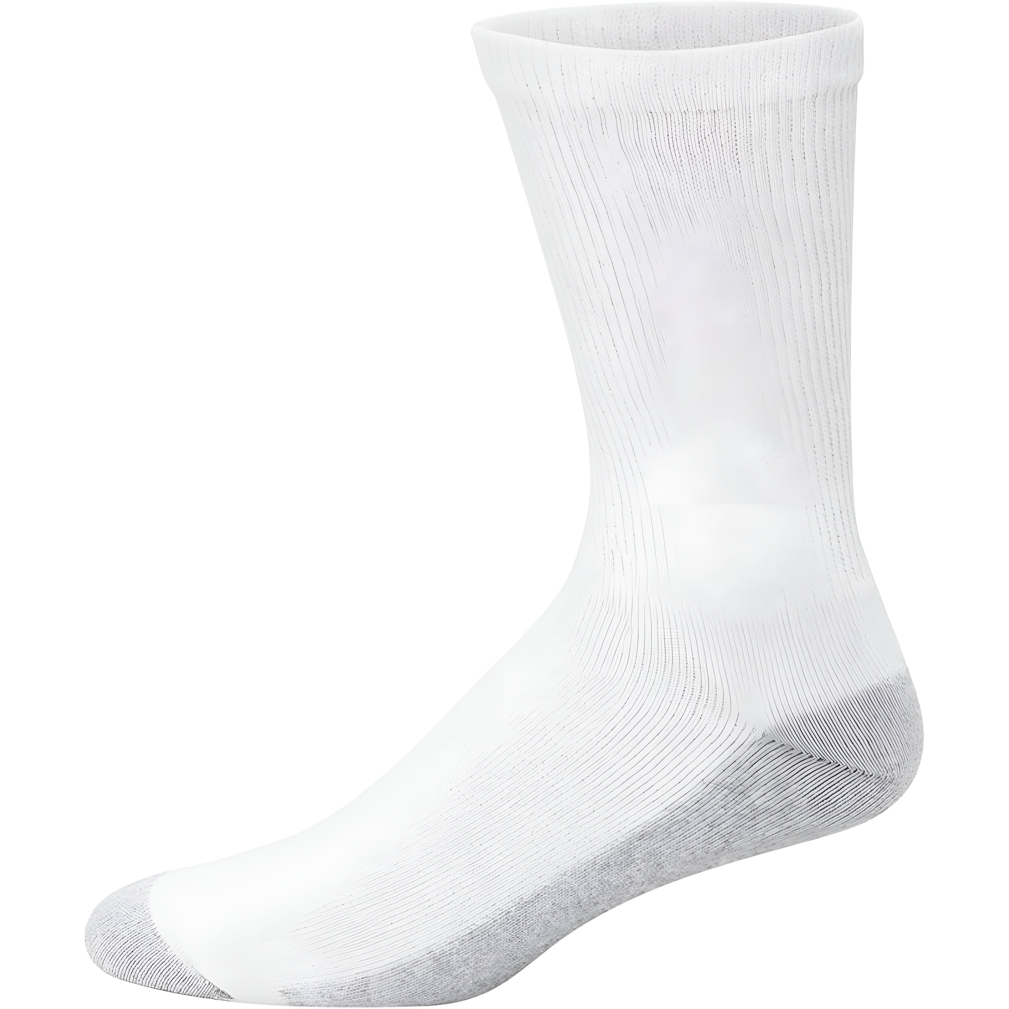 12 Pairs Cushioned Crew Socks-Plantar Socks
