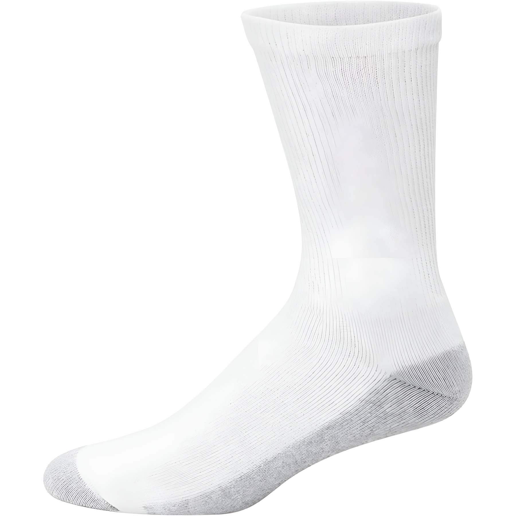 12 Pairs Cushioned Crew Socks-Plantar Socks