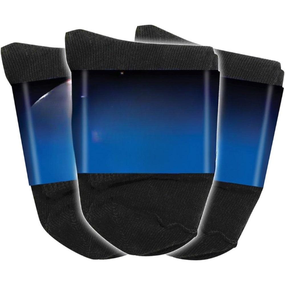 Extra Wide Antimicrobial Quarter Socks Pack Of 3-Plantar Socks