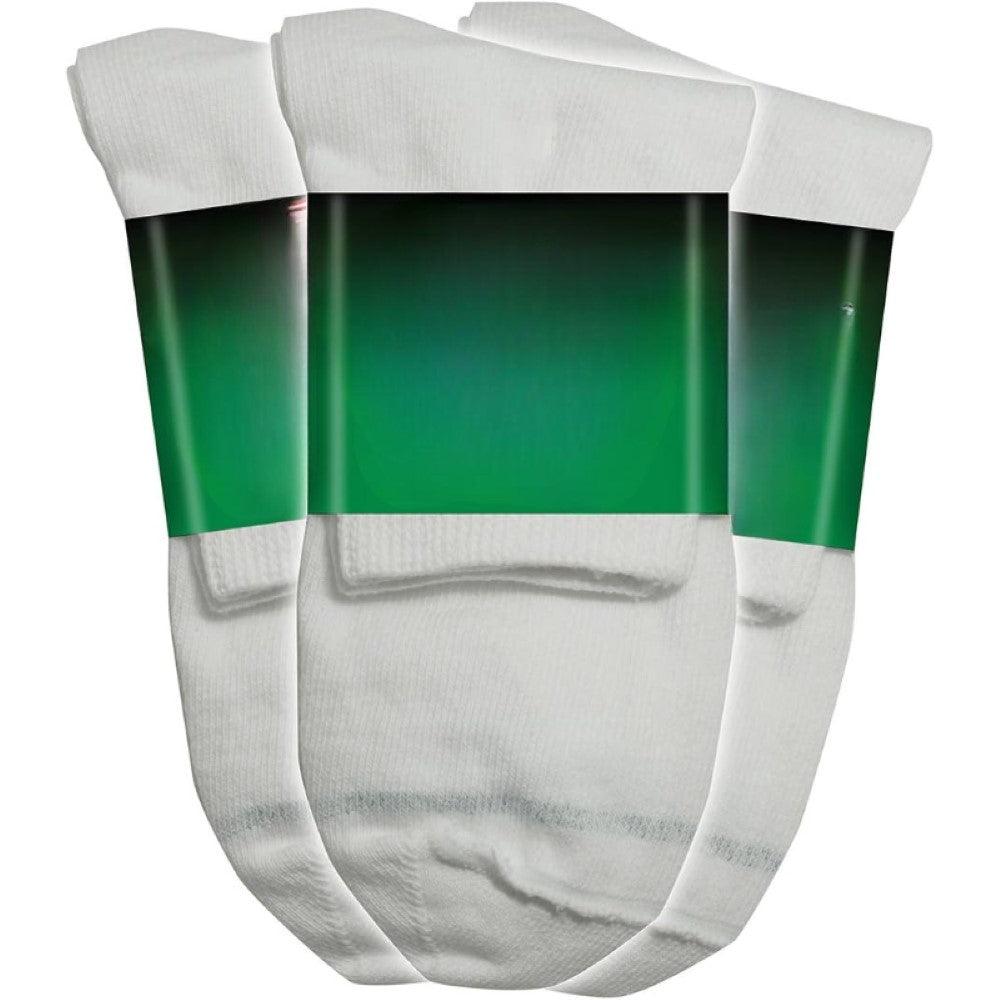 Extra Wide Antimicrobial Quarter Socks Pack Of 3-Plantar Socks