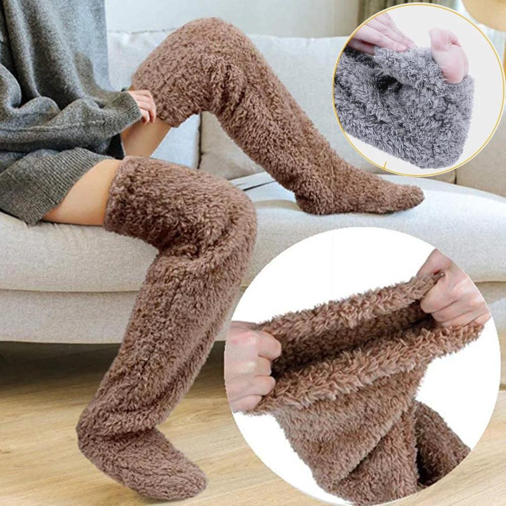 Fluffy Cuddle Sock Slippers-Plantar SocksFluffy Cuddle Sock Slippers - Image 6