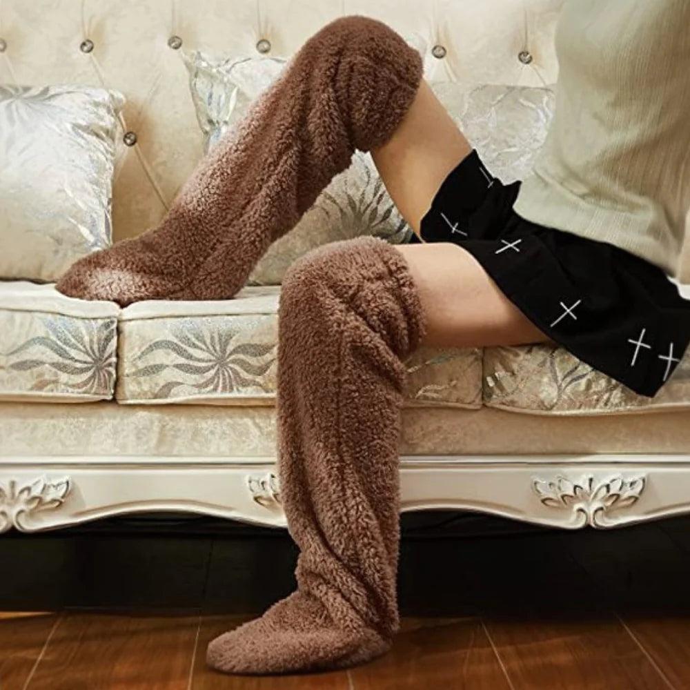 Fluffy Cuddle Sock Slippers-Plantar SocksFluffy Cuddle Sock Slippers - Image 5