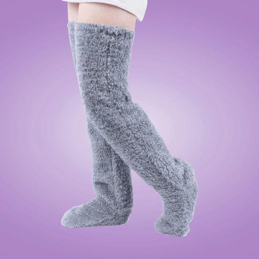Fluffy Cuddle Sock Slippers-Plantar SocksFluffy Cuddle Sock Slippers - Image 9