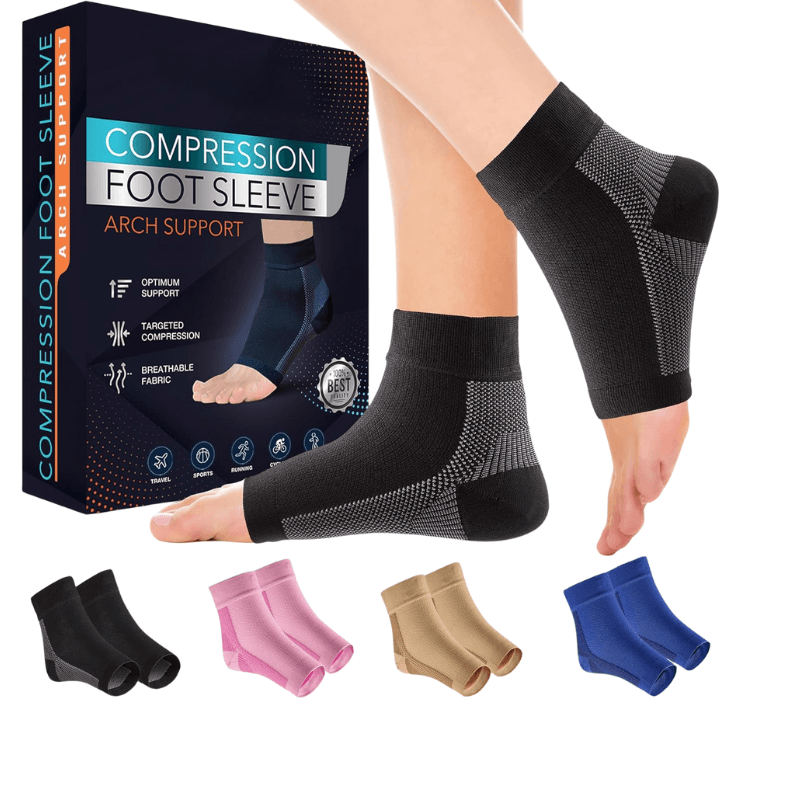 Full Sleeve Printed Compression Socks-Plantar SocksFull Sleeve Printed Compression Socks - Image 3