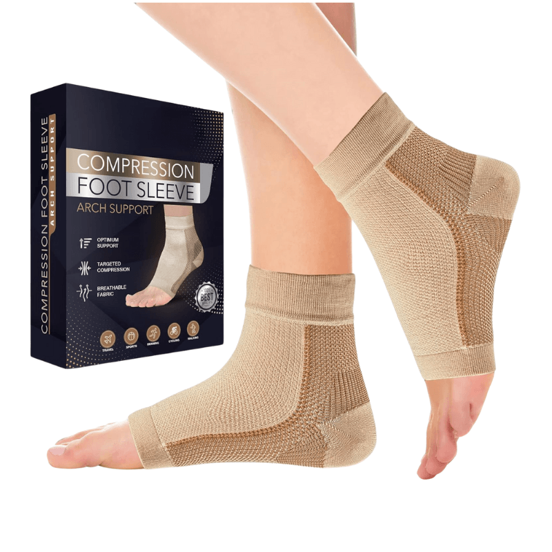 Full Sleeve Printed Compression Socks-Plantar Socks