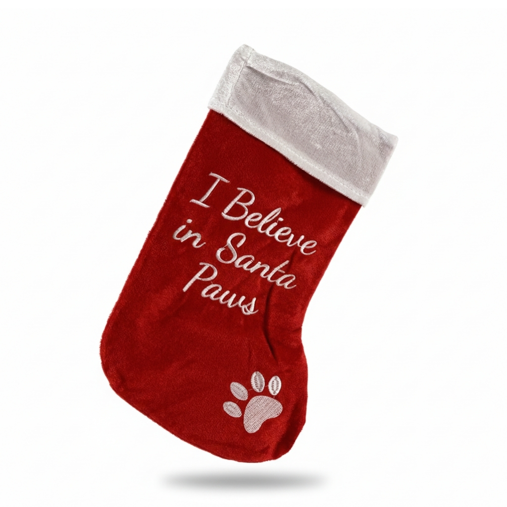 Funny Pet Christmas Stockings With Paw Print Design For Tree And Gift DecorFunny Pet Christmas Stockings With Paw Print Design For Tree And Gift Decor - Image 4