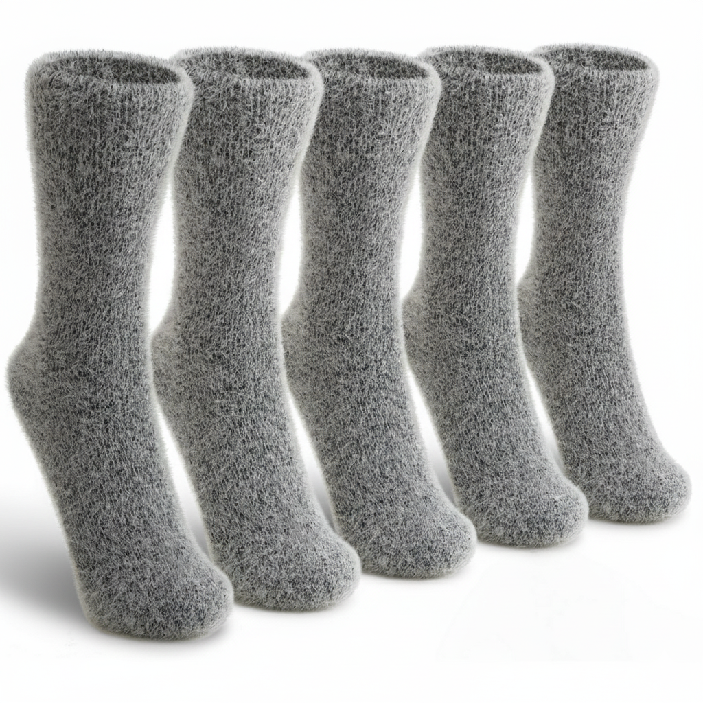 Women Fluffy Slipper and Boot Fuzzy Winter Cozy Socks