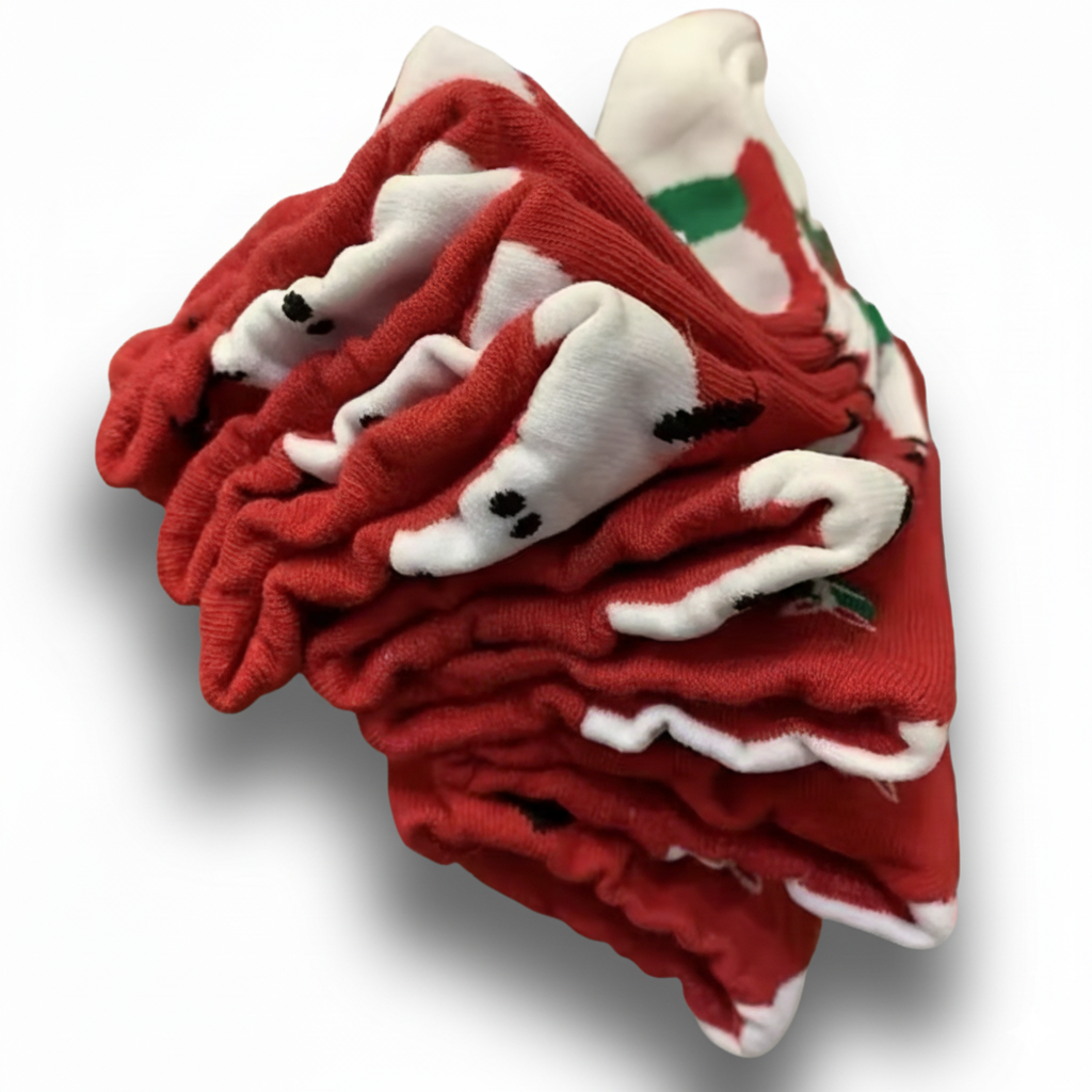 4 Pair Of Cartoon Print Christmas Socks For Women4 Pair Of Cartoon Print Christmas Socks For Women - Image 3