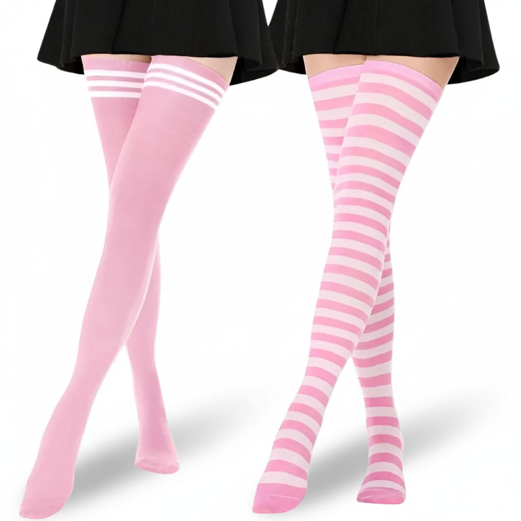 Extra Long High 2 Pairs Of Socks