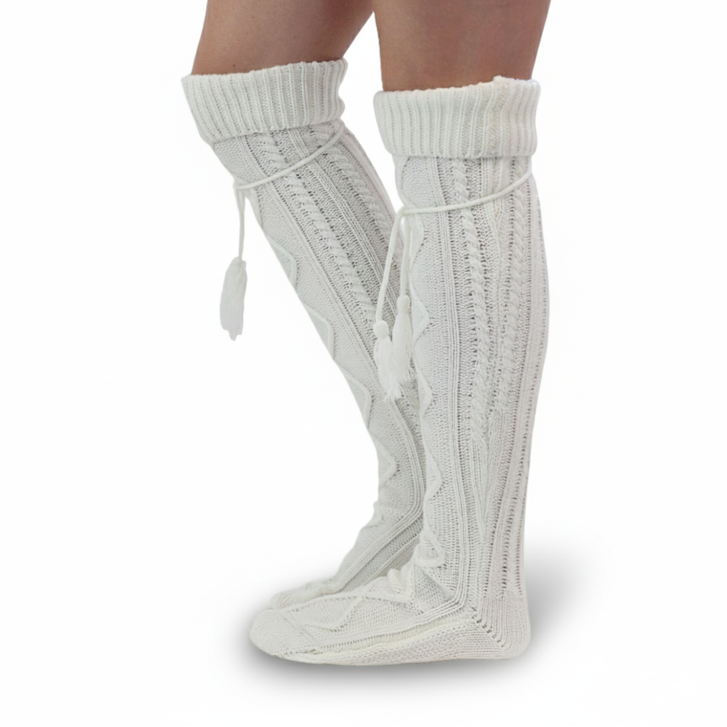 Button Boot Socks With Lace Trim Boutique Socks
