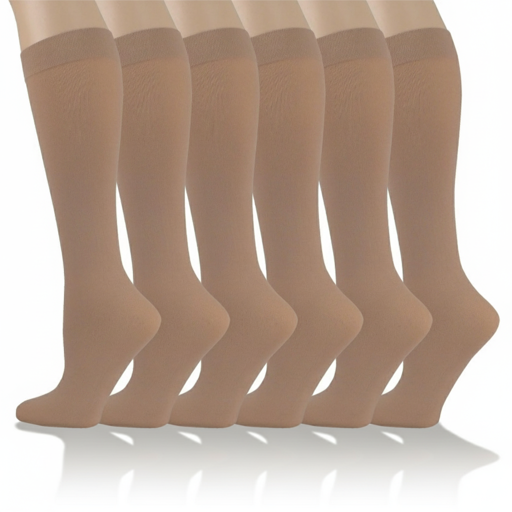 6 Pairs Women Stretchy Spandex Trouser Socks6 Pairs Women Stretchy Spandex Trouser Socks - Image 5