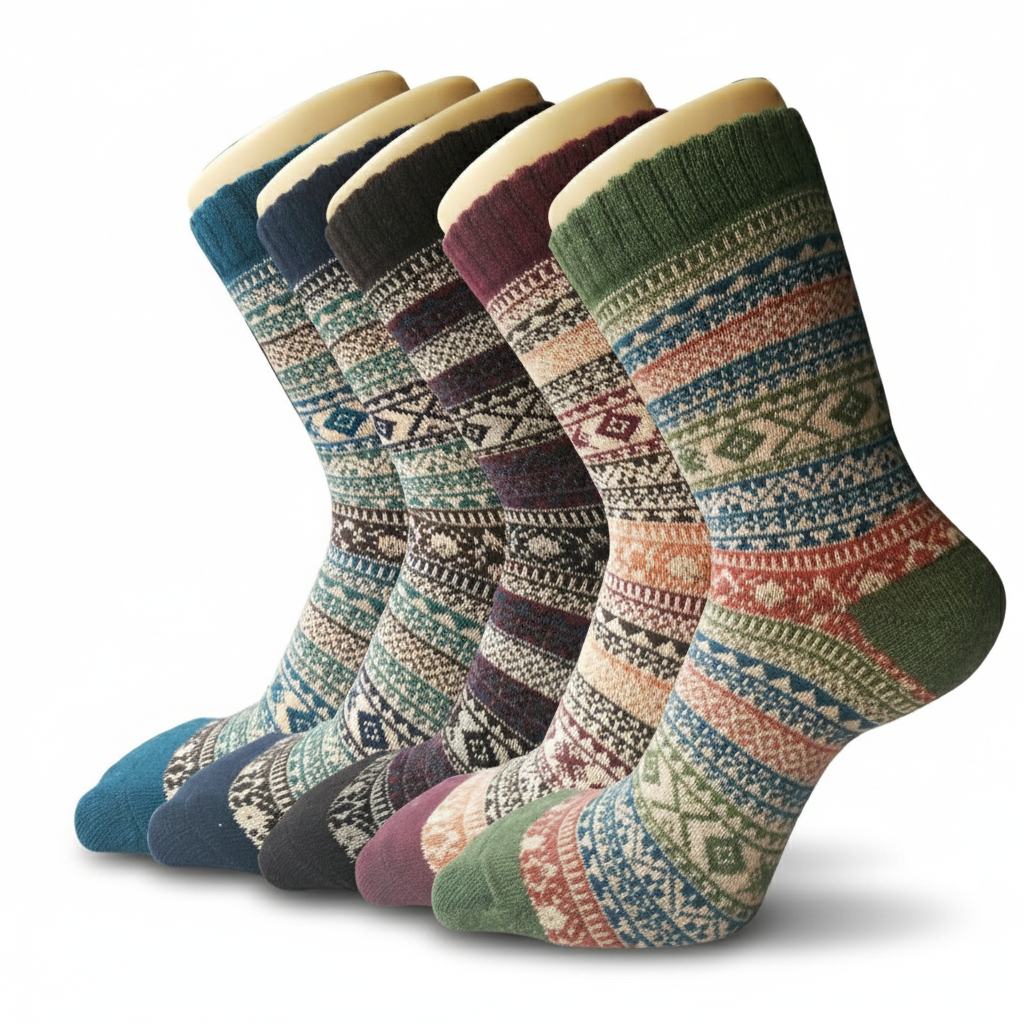 Winter Warm Soft Crew Wool Socks for Men and Women