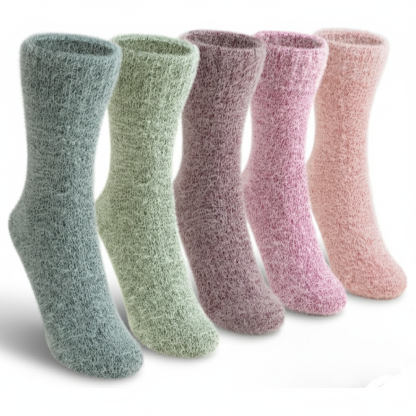 Women Fluffy Slipper and Boot Fuzzy Winter Cozy Socks