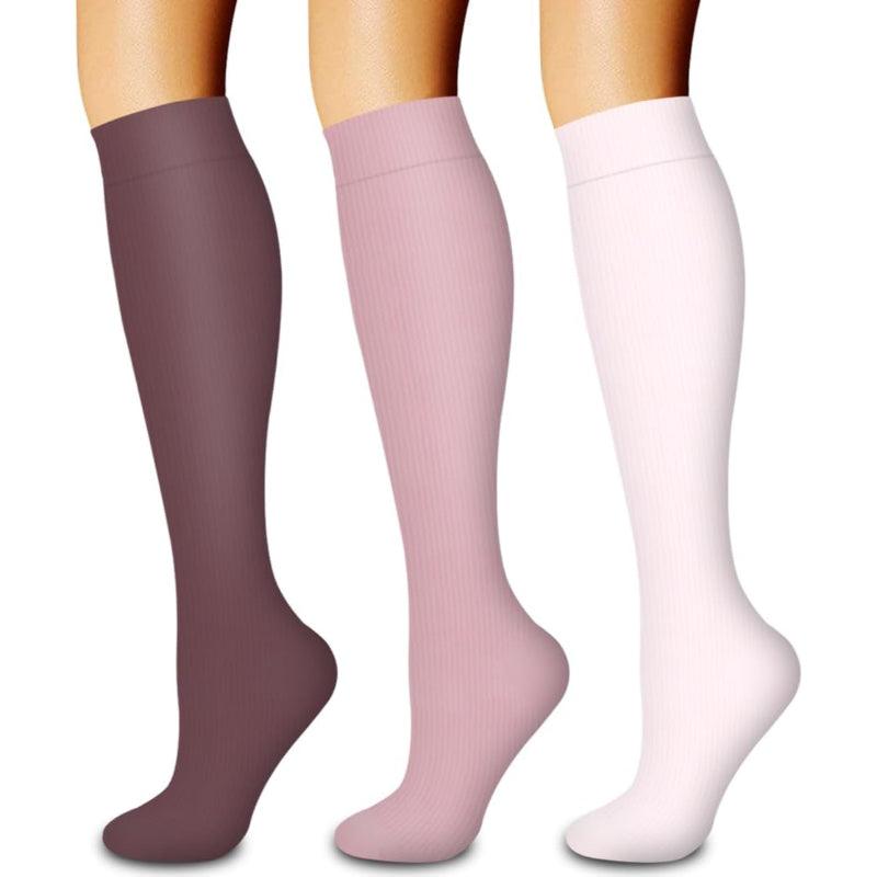Hebe 3 Pack Compression Orthopedic Socks For Running-Plantar Socks