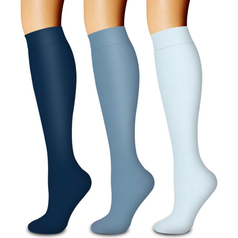 Hebe 3 Pack Compression Orthopedic Socks For Running-Plantar Socks