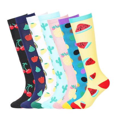 7 Pairs Cartoon Fruit Compression Socks-Plantar Socks