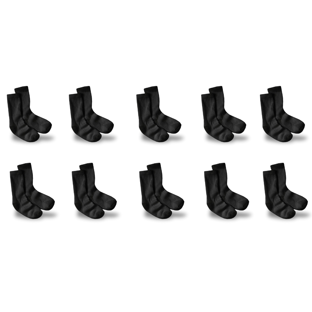 Pack Of 10 Women Crew Soft Moisture Wicking Socks