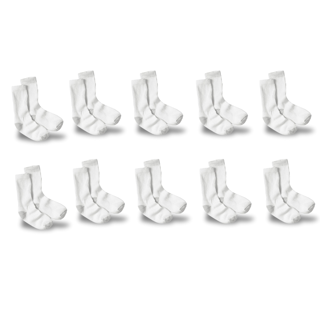 Pack Of 10 Women Crew Soft Moisture Wicking Socks