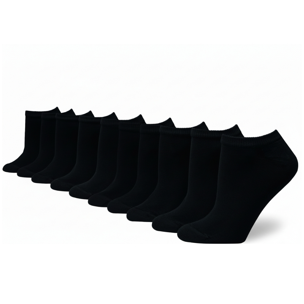 Pack Of 10 Women No Show Soft Moisture Wicking Socks
