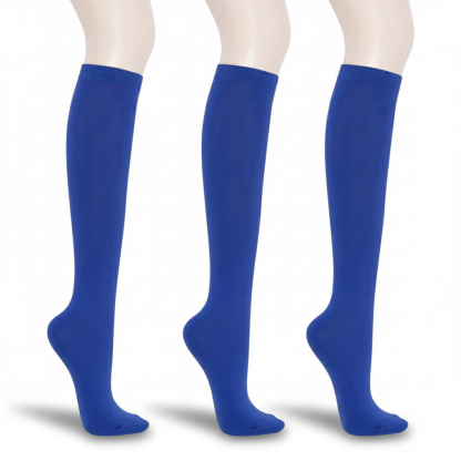 Pack Of 3 Solid And Striped Fashion Socks