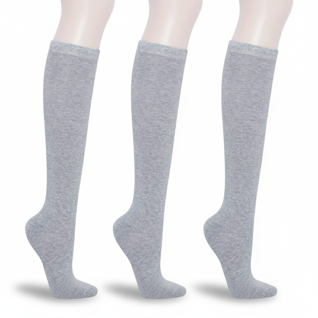 Pack Of 3 Solid And Striped Fashion Socks