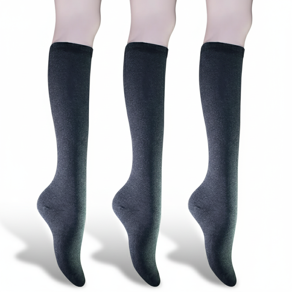 Pack Of 3 Solid And Striped Fashion Socks