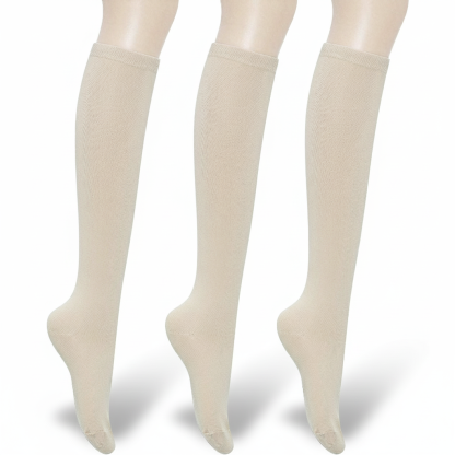 Pack Of 3 Solid And Striped Fashion Socks