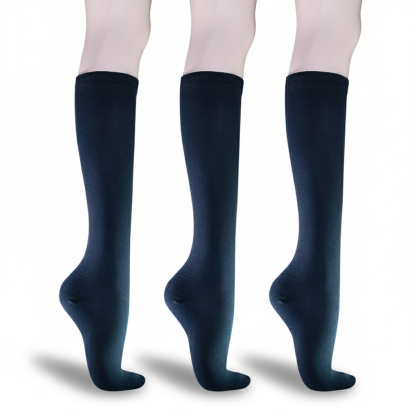 Pack Of 3 Solid And Striped Fashion Socks