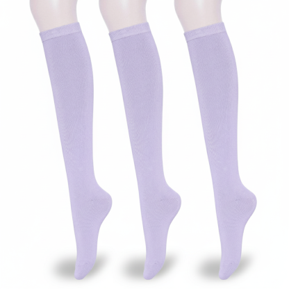 Pack Of 3 Solid And Striped Fashion Socks