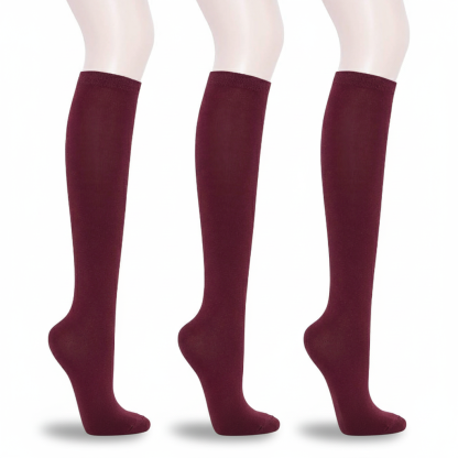 Pack Of 3 Solid And Striped Fashion Socks