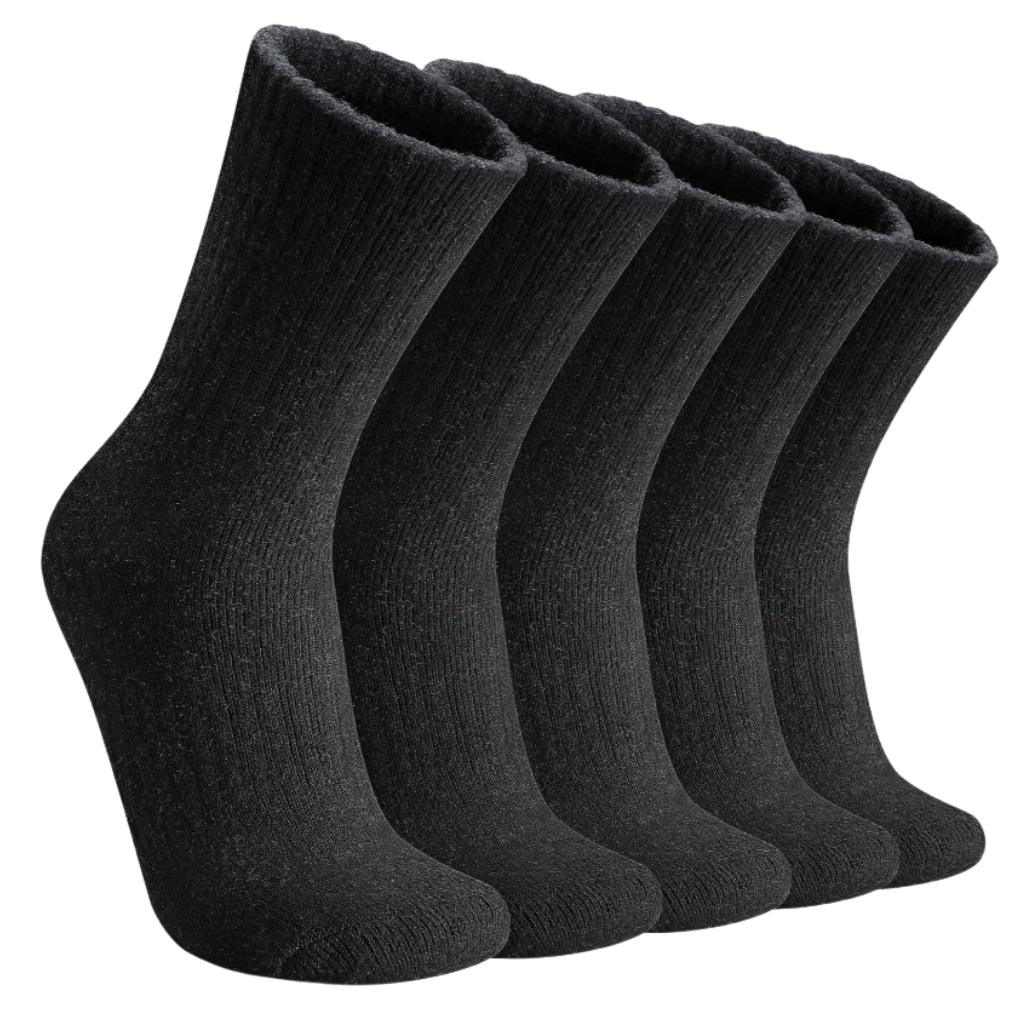Pack Of 5 Merino Wool Hiking Warm Winter Socks