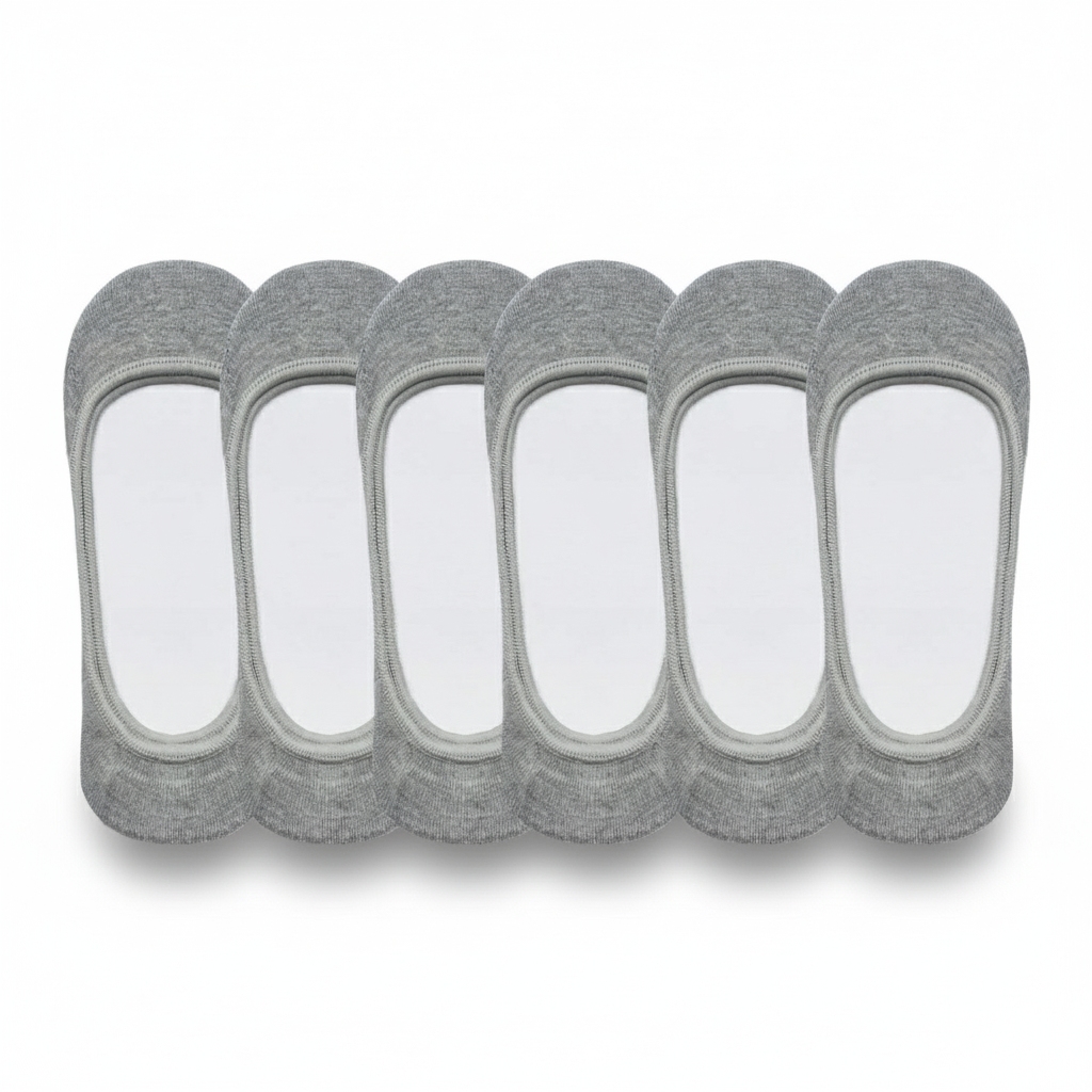 Pack Of 6 Invisible No Show Socks