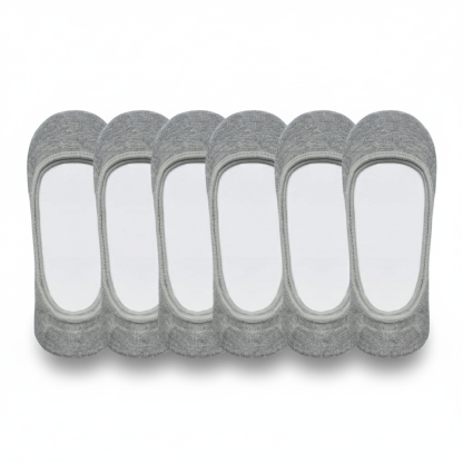 Pack Of 6 Invisible No Show Socks