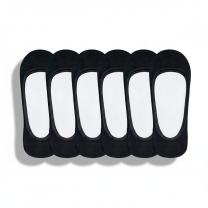 Pack Of 6 Invisible No Show Socks
