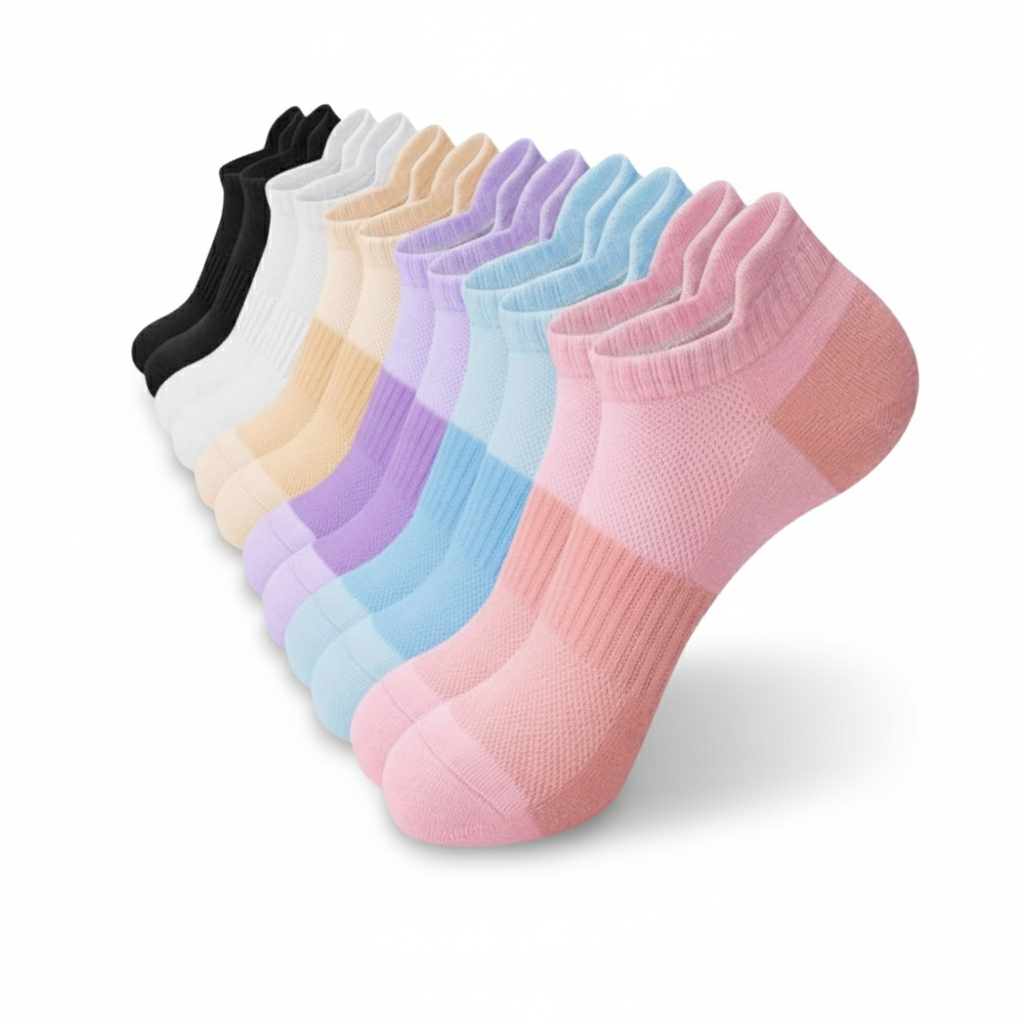 Pack Of 6 Lightweight Low Cut Casual Cotton Socks6 Pairs Of Lightweight Low Cut Casual Cotton Socks - Image 9