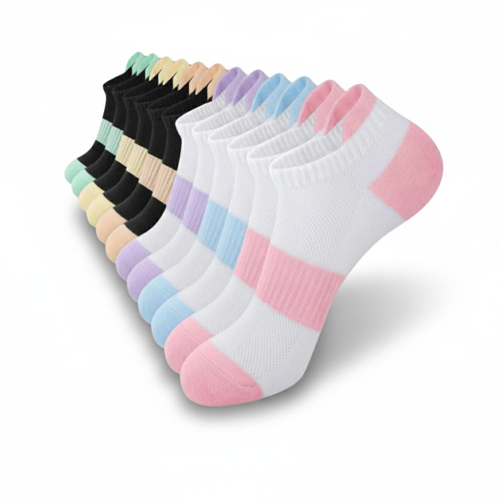 Pack Of 6 Lightweight Low Cut Casual Cotton Socks6 Pairs Of Lightweight Low Cut Casual Cotton Socks - Image 8