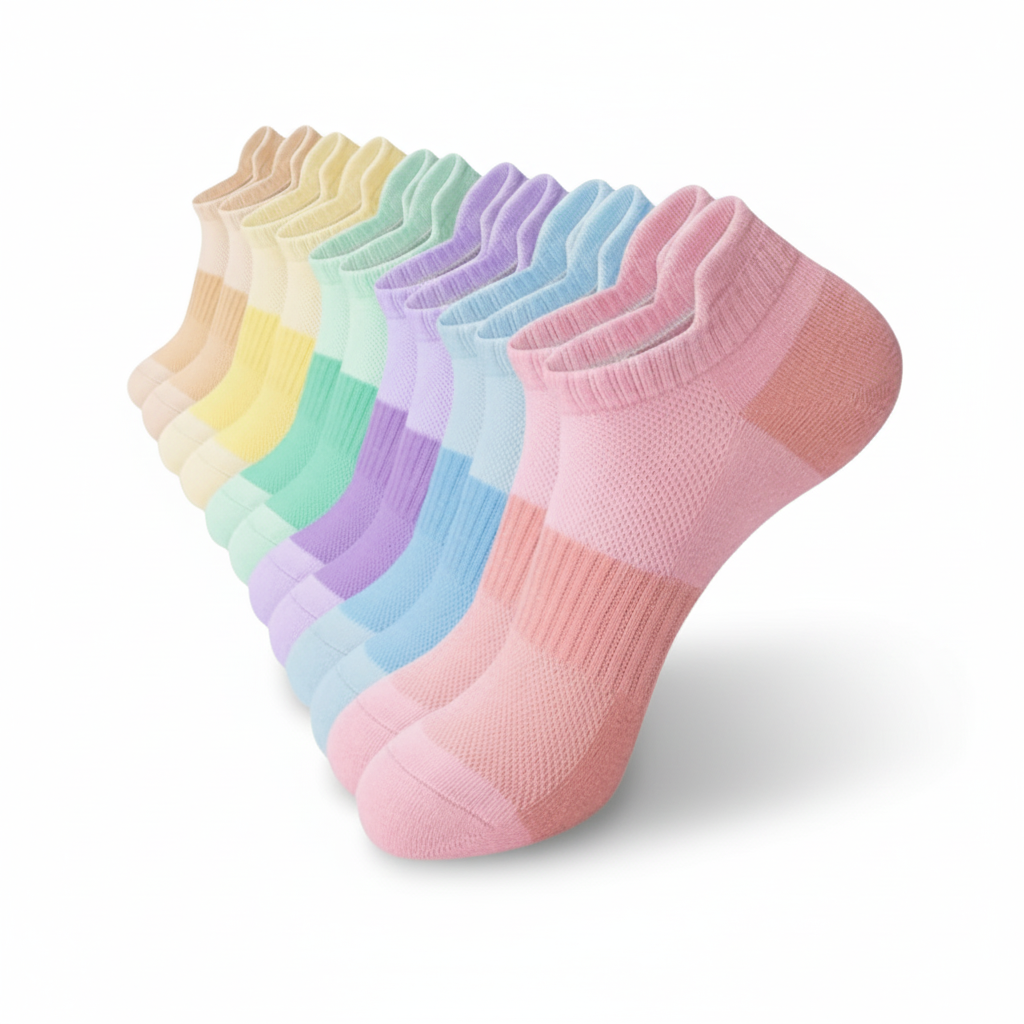 Pack Of 6 Lightweight Low Cut Casual Cotton Socks6 Pairs Of Lightweight Low Cut Casual Cotton Socks - Image 6