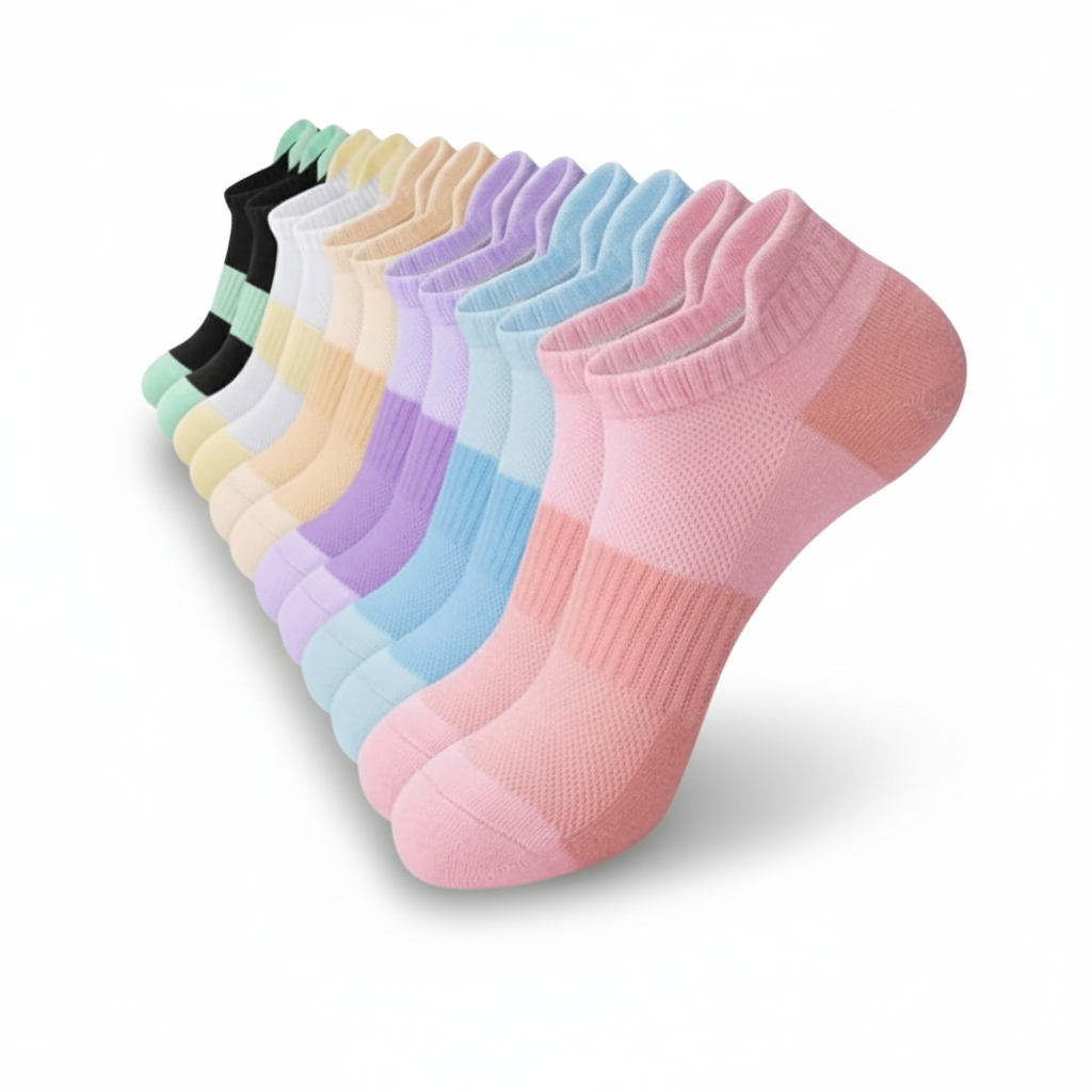 Pack Of 6 Lightweight Low Cut Casual Cotton Socks6 Pairs Of Lightweight Low Cut Casual Cotton Socks - Image 4
