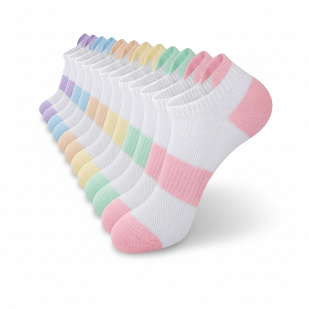 Pack Of 6 Lightweight Low Cut Casual Cotton Socks6 Pairs Of Lightweight Low Cut Casual Cotton Socks - Image 7