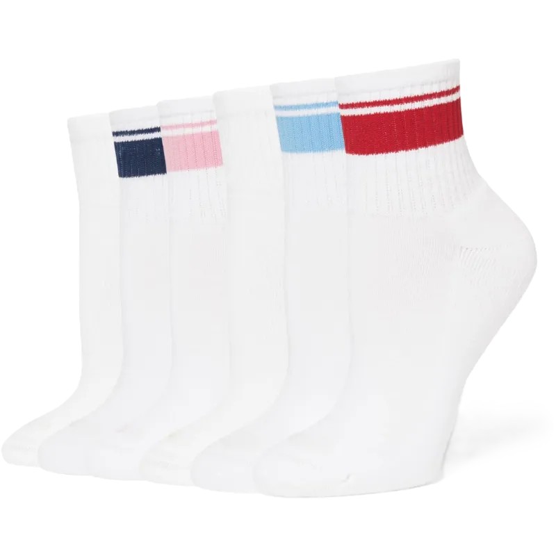 Pack Of 6 Mini Crew Socks6 Pairs Mini Crew Socks For Women - Image 10