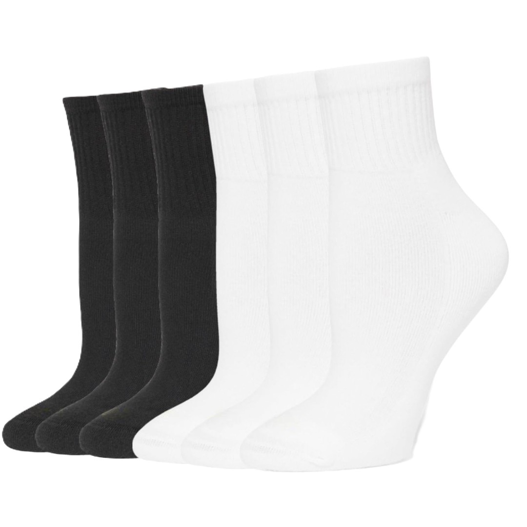 6 Pairs Mini Crew Socks For Women