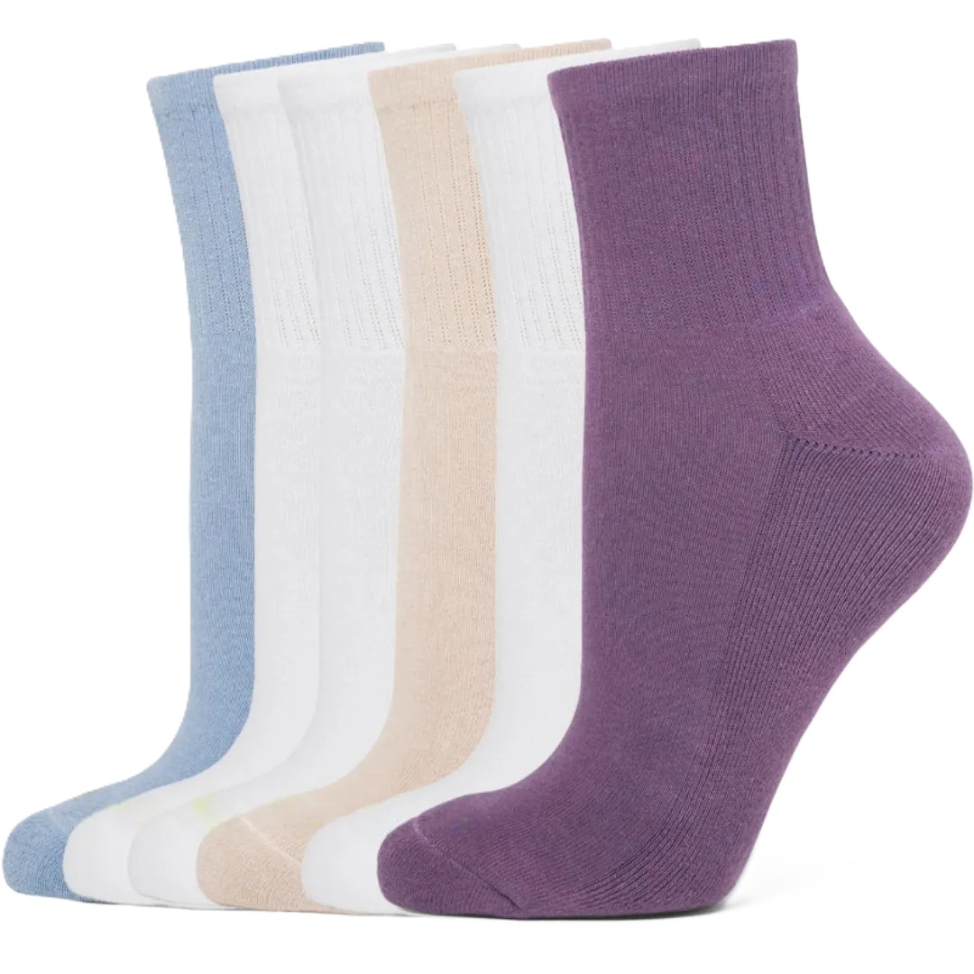 Pack Of 6 Mini Crew Socks6 Pairs Mini Crew Socks For Women - Image 7