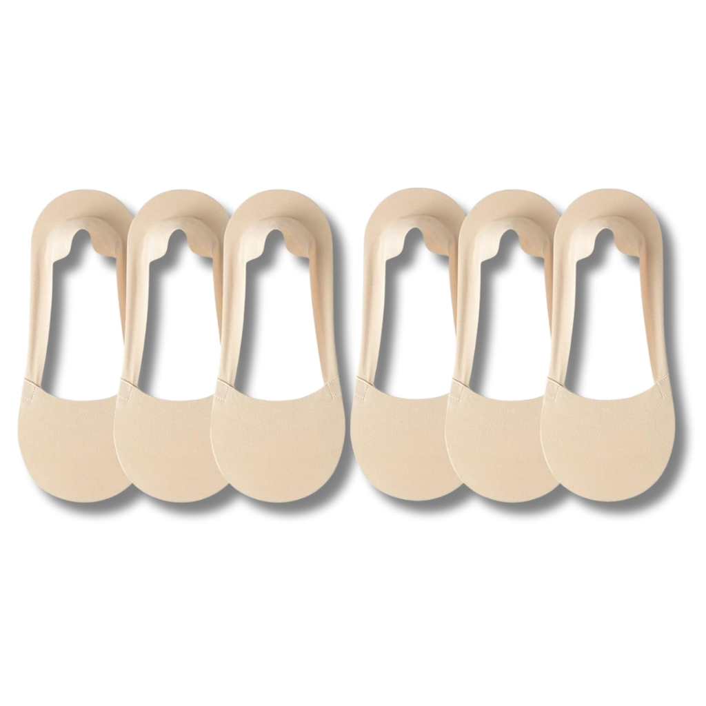 Pack Of 6 Non Slip Thin Liner SocksPairs Of 3 Non Slip Thin Liner Socks - Image 6